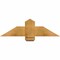 Ekena Millwork Eugene Rough Sawn Timber Gable Bracket, Western Red Cedar, 36"W x 10"H x 2"D x 6"F, 7/12 Pitch GBW036X10X0206EUG00RWR - alternate 1